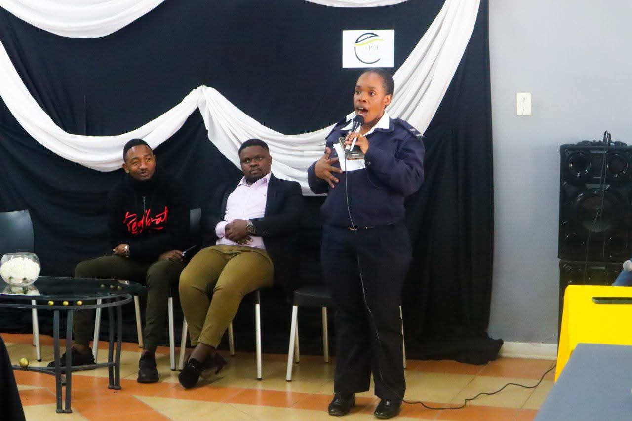 Guest speaker addressing attendees